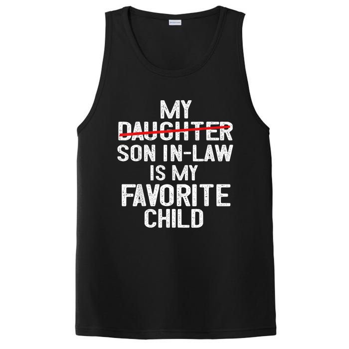 Funny My Son In Law Is My Favorite Child Women PosiCharge Competitor Tank