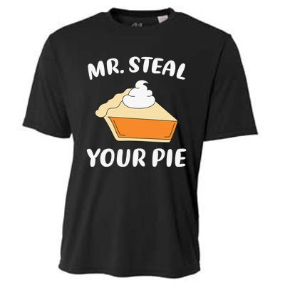 Funny Mr Steal Your Pie Thanksgiving Cooling Performance Crew T-Shirt