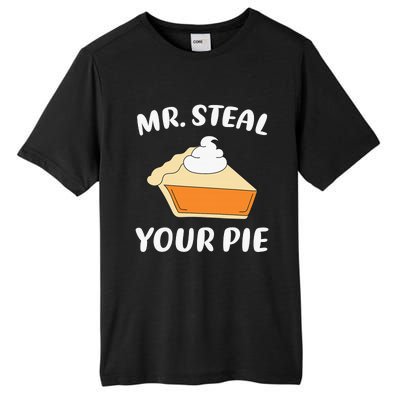 Funny Mr Steal Your Pie Thanksgiving Tall Fusion ChromaSoft Performance T-Shirt