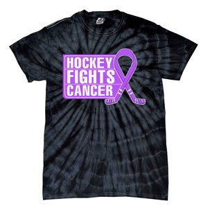 Family Member Support Hockey Fights Cancer Awareness Tie-Dye T-Shirt