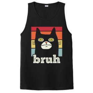 Funny Meme Saying Bruh With Cat Greetings PosiCharge Competitor Tank