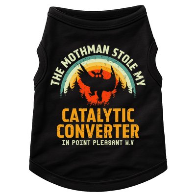 Funny Mothman Stole My Catalytic Converter Mothman Cryptid Doggie Tank