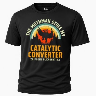 Funny Mothman Stole My Catalytic Converter Mothman Cryptid Performance Shirt