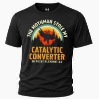 Funny Mothman Stole My Catalytic Converter Mothman Cryptid Performance Shirt