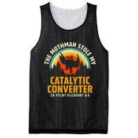 Funny Mothman Stole My Catalytic Converter Mothman Cryptid Mesh Reversible Basketball Jersey Tank
