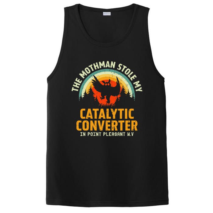 Funny Mothman Stole My Catalytic Converter Mothman Cryptid PosiCharge Competitor Tank