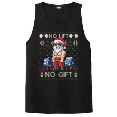 Funny Muscle Santa Lifting Christmas Ugly Christmas Funny PosiCharge Competitor Tank