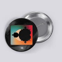 Fractal Mandelbrot Set Retro Style Button