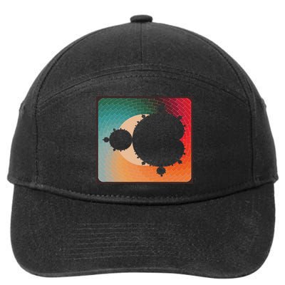 Fractal Mandelbrot Set Retro Style 7-Panel Snapback Hat