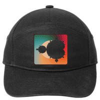 Fractal Mandelbrot Set Retro Style 7-Panel Snapback Hat