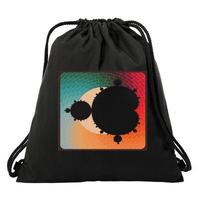 Fractal Mandelbrot Set Retro Style Drawstring Bag