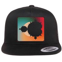 Fractal Mandelbrot Set Retro Style Flat Bill Trucker Hat