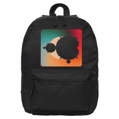 Fractal Mandelbrot Set Retro Style 16 in Basic Backpack