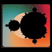 Fractal Mandelbrot Set Retro Style Mousepad