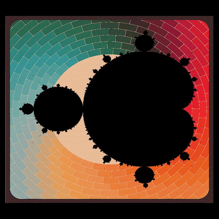 Fractal Mandelbrot Set Retro Style Mousepad