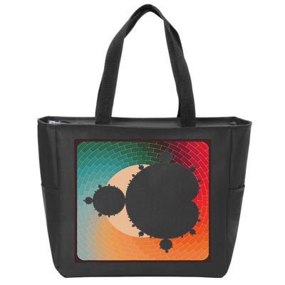 Fractal Mandelbrot Set Retro Style Zip Tote Bag
