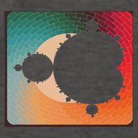 Fractal Mandelbrot Set Retro Style Vector Backpack
