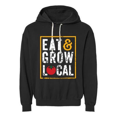 Farmers Market Shirts Eat And Grow Local Farming Farmers Garment-Dyed Fleece Hoodie