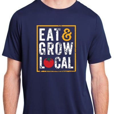 Farmers Market Shirts Eat And Grow Local Farming Farmers Adult ChromaSoft Performance T-Shirt