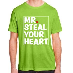 Funny Mr Steal Your Heart Valentines Day Adult ChromaSoft Performance T-Shirt