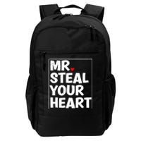 Funny Mr Steal Your Heart Valentines Day Daily Commute Backpack