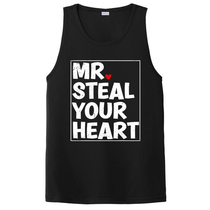 Funny Mr Steal Your Heart Valentines Day PosiCharge Competitor Tank