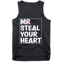 Funny Mr Steal Your Heart Valentines Day Tank Top