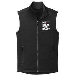 Funny Mr Steal Your Heart Valentines Day Collective Smooth Fleece Vest