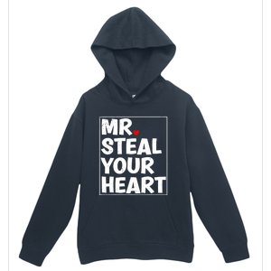 Funny Mr Steal Your Heart Valentines Day Urban Pullover Hoodie