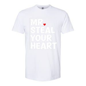 Funny Mr Steal Your Heart Valentines Day Softstyle CVC T-Shirt