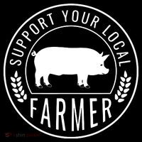 Farmers Market Support Your Local Pig Farmer Rancher City Backpack