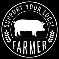 Farmers Market Support Your Local Pig Farmer Rancher Wool Snapback Cap