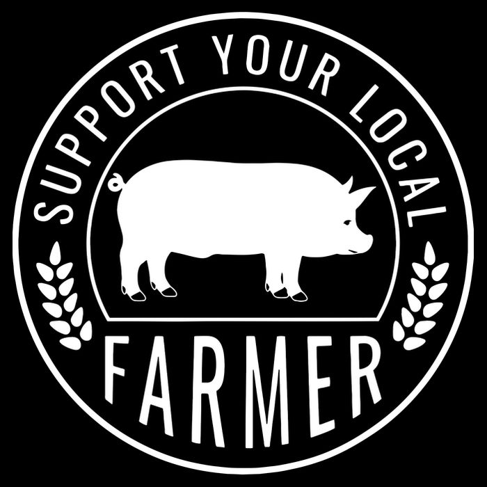 Farmers Market Support Your Local Pig Farmer Rancher Wool Snapback Cap