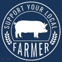 Farmers Market Support Your Local Pig Farmer Rancher Sustainable Bucket Hat