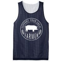 Farmers Market Support Your Local Pig Farmer Rancher Mesh Reversible Basketball Jersey Tank