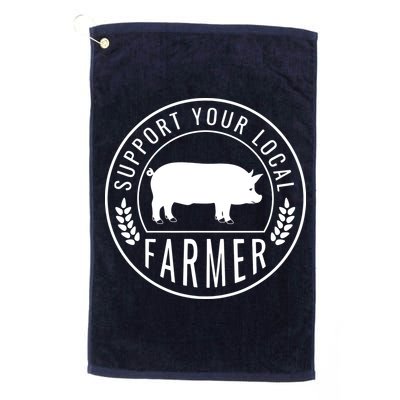 Farmers Market Support Your Local Pig Farmer Rancher Golf Towel