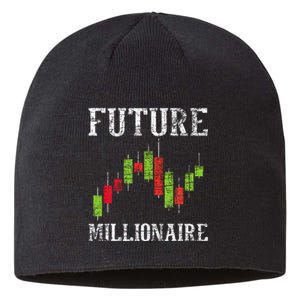 Future Millionaire Stock Exchange Day Trader Day Trading Sustainable Beanie