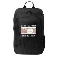 Funny Meme Started From Bottom Food Stamp Coupon City Backpack