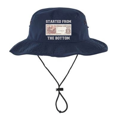 Funny Meme Started From Bottom Food Stamp Coupon Bucket Hat