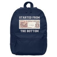 Funny Meme Started From Bottom Food Stamp Coupon 16 in Basic Backpack