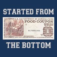 Funny Meme Started From Bottom Food Stamp Coupon Youth Performance Sprint T-Shirt