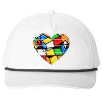 Funny Math Speed Cubing Puzzle Lover Cube Snapback Five-Panel Rope Hat