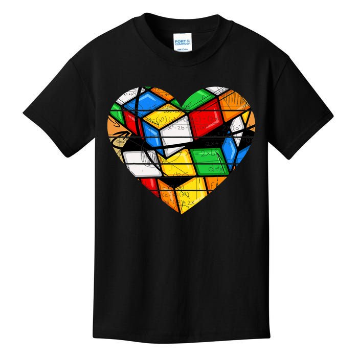 Funny Math Speed Cubing Puzzle Lover Cube Kids T-Shirt