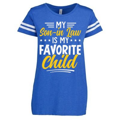 Funny My Son In Law Is My Favorite Child From Mother In Law Enza Ladies Jersey Football T-Shirt