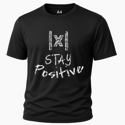 Funny Math Stay Positive Absolute Value Mathematics Algebra Cooling Performance Crew T-Shirt