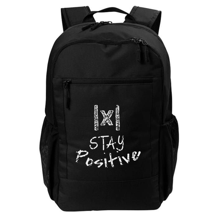 Funny Math Stay Positive Absolute Value Mathematics Algebra Daily Commute Backpack
