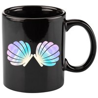 Funny Mermaid Shell Costume Gift 11oz C Handle Ceramic Mug