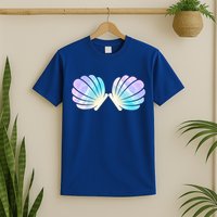 Funny Mermaid Shell Costume Gift T-Shirt