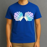 Funny Mermaid Shell Costume Gift T-Shirt