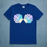 Funny Mermaid Shell Costume Gift T-Shirt